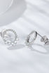 Moissanite Platinum-Plated Earrings