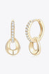 925 Sterling Silver Moissanite Double Hoop Earrings