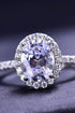 2 Carat Moissanite 18k Platinum-Plated Ring - Sharon David's