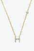 G To K Zircon 925 Sterling Silver Necklace