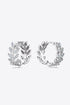 I Am Fruitful Moissanite Leaf 925 Sterling Silver Earrings