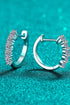 1 Carat Moissanite Hoop Earrings