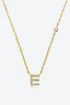 A To F Zircon 925 Sterling Silver Necklace