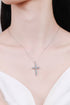 Moissanite Cross Pendant Chain Necklace - Sharon David's