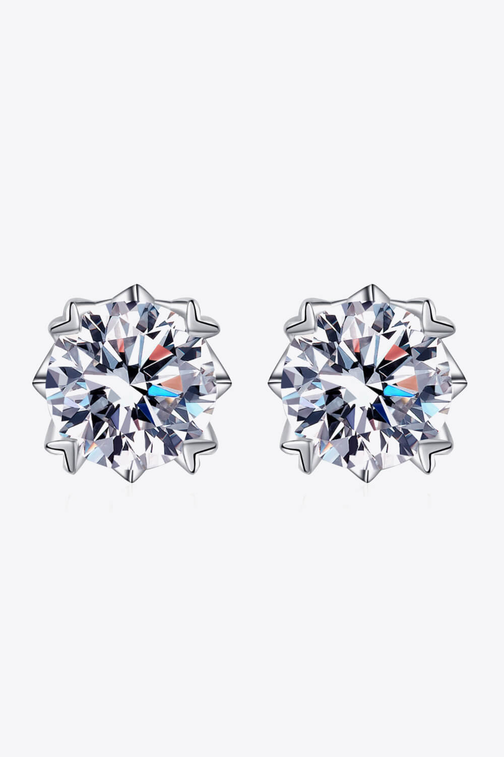 Good Day In Mind Moissanite Stud Earrings