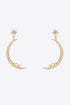 Zircon Star and Moon Alloy Earrings