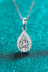 Moissanite Teardrop Pendant Necklace - Sharon David's