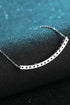 Sterling Silver Curved Bar Necklace - Sharon David's