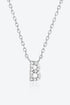 A To F Zircon 925 Sterling Silver Necklace
