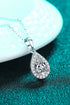 Moissanite Teardrop Pendant Necklace - Sharon David's