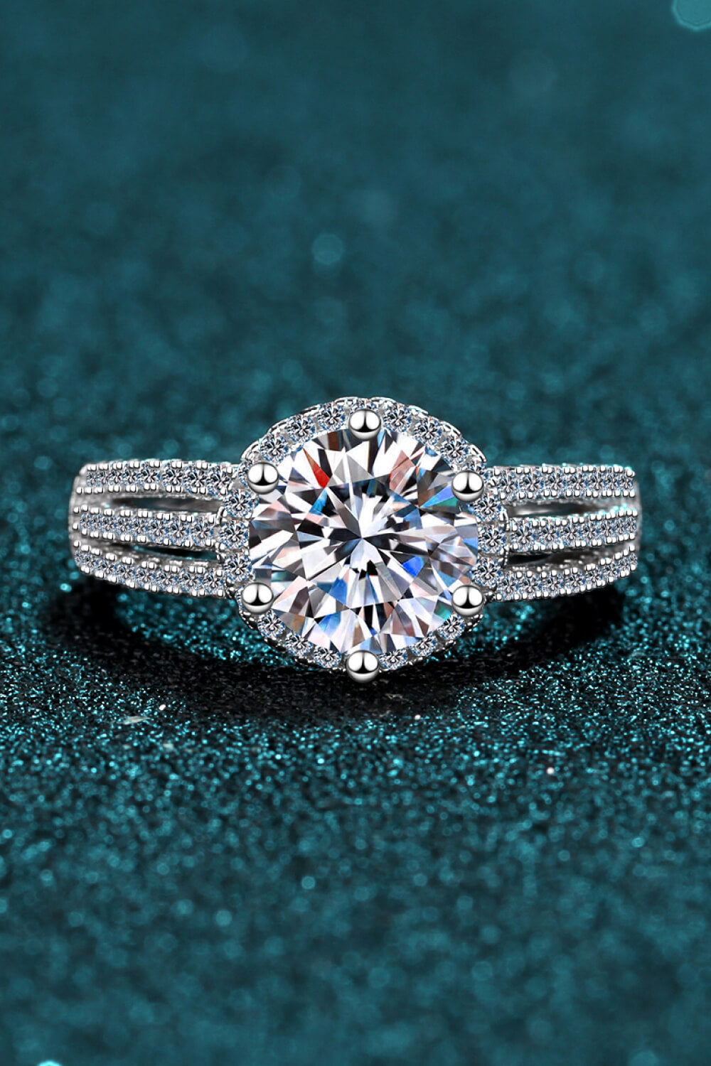 Sterling Silver Moissanite Ring - Sharon David's