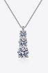 1.8 Carat Moissanite Triple-Pendant Necklace - Sharon David's