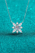 Moissanite Rhodium-Plated Necklace