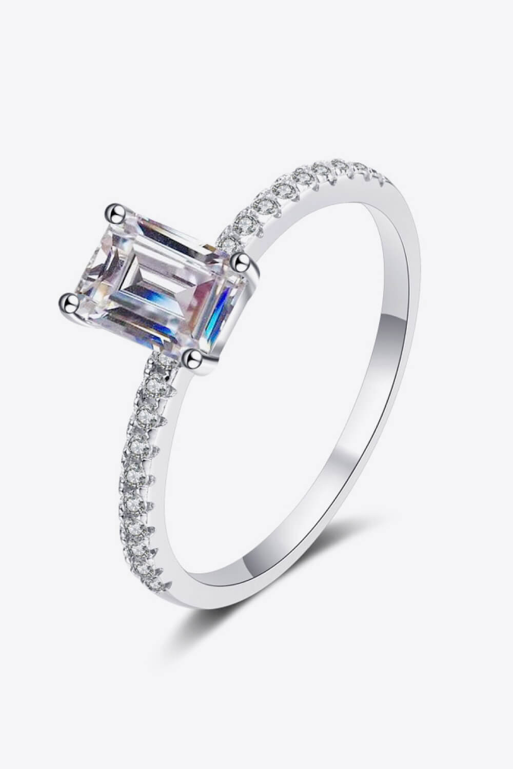 925 Sterling Silver Ring with Moissanite - Sharon David's