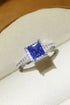 1 Carat Moissanite 925 Sterling Silver Square Ring