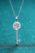 Moissanite Key Pendant Necklace