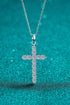 Moissanite Cross Pendant Chain Necklace - Sharon David's