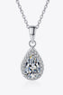 Moissanite Teardrop Pendant Necklace - Sharon David's