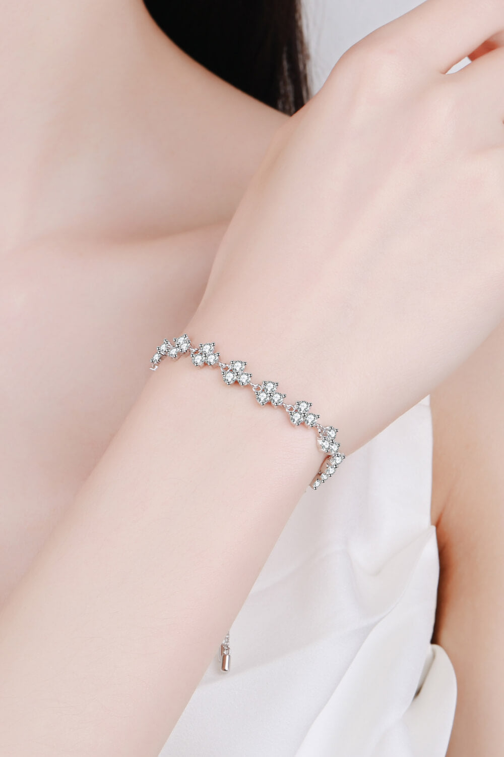 4.2 Carat Adjustable Moissanite Bracelet - Sharon David's