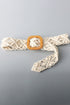 Wide Braid Belt with Resin Buckle