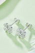 Moissanite Four Leaf Clover Stud Earrings