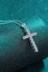 925 Sterling Silver Cross Moissanite Necklace - Sharon David's