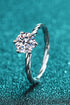 1 Carat Moissanite 6-Prong Twisted Ring - Sharon David's