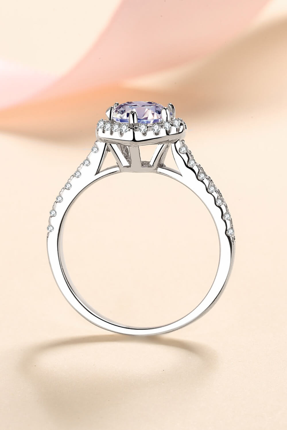 1 Carat Moissanite Heart-Shaped Ring - Sharon David's