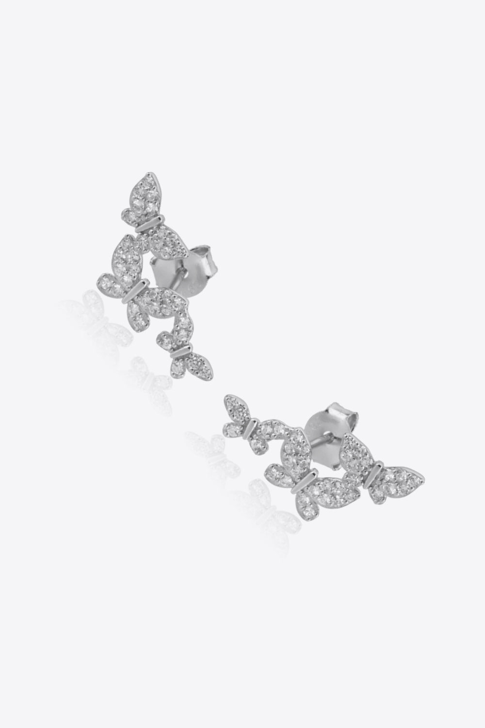 Zircon Butterfly 925 Sterling Silver Earrings