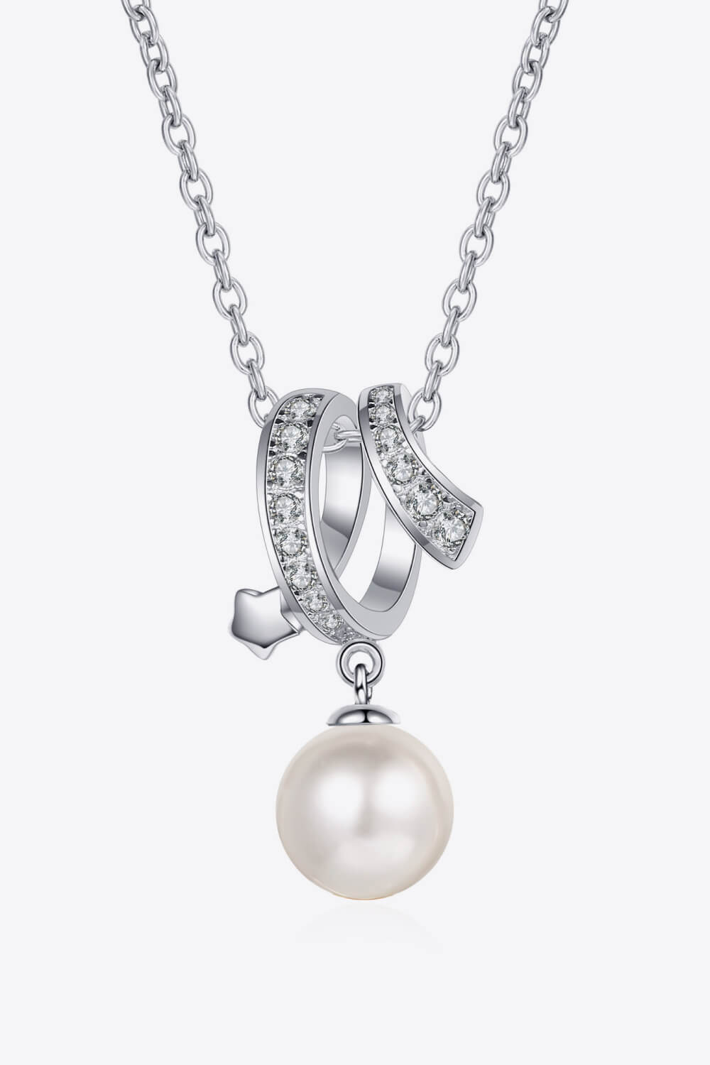 Give You A Chance Pearl Pendant Chain Necklace - Sharon David's