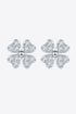 Moissanite Four Leaf Clover Stud Earrings