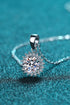 925 Sterling Silver Moissanite Pendant Necklace - Sharon David's