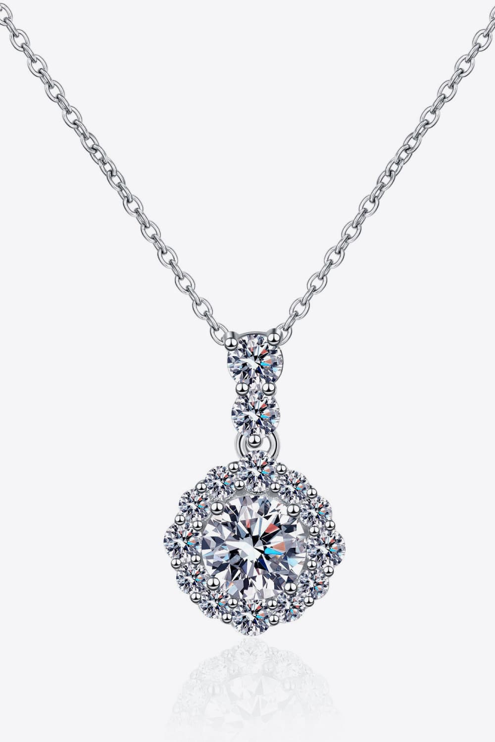 I Am Treasured 1 Carat Moissanite 925 Sterling Silver Necklace