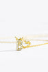 A To F Zircon 925 Sterling Silver Necklace