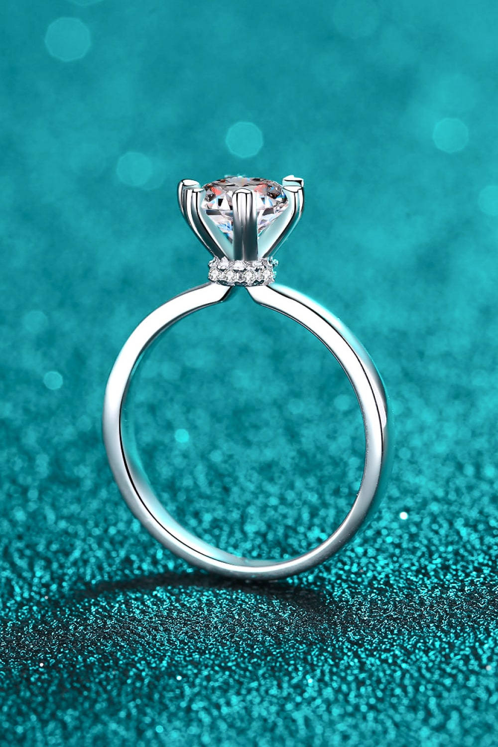 Pleasant Surprise 925 Sterling Silver 1 Carat Moissanite Ring - Sharon David's