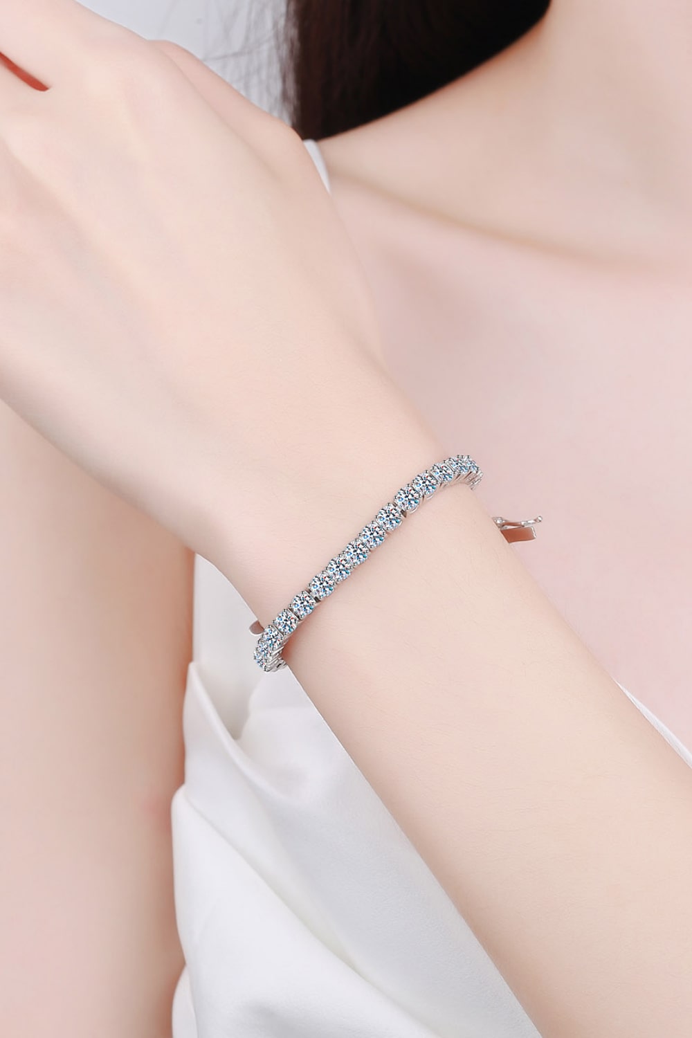 4.9 Carat Moissanite Bracelet - Sharon David's