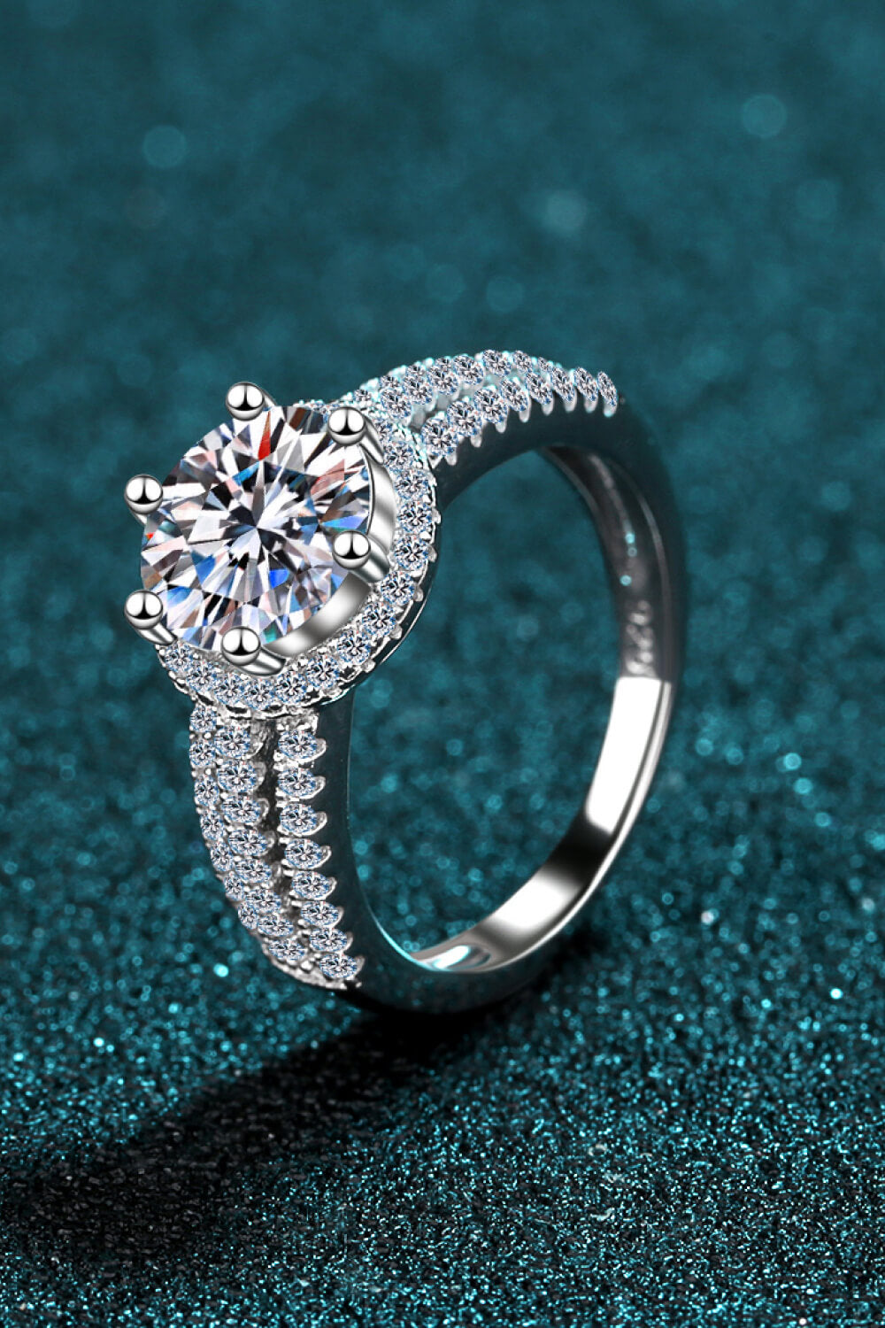 Sterling Silver Moissanite Ring - Sharon David's