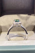 3 Carat Moissanite 18K Platinum-Plated Cluster Ring - Sharon David's