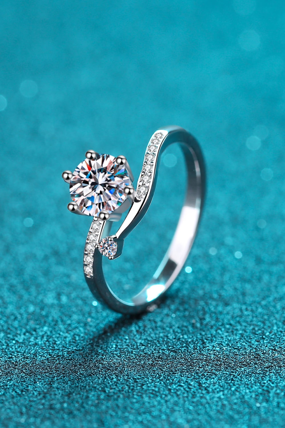 On My Mind 925 Sterling Silver Moissanite Ring - Sharon David's