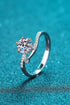 On My Mind 925 Sterling Silver Moissanite Ring - Sharon David's
