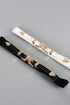 Double Buckle PU Leather Belt